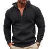 Spring Autumn Men Sweatshirts Long Sleeve Hoodie Coats Zipper Solid Plaid Jacquard Jacket Male Loose Hoodies Man Clothing