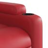 Electric Recliner Chair with Rising Function Red Faux Leather