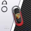 Kohlefaser Auto Styling Schlüsselanhänger Kreativer Auto Schlüsselanhänger Ring Anhänger Für Porsche Panamera Macan Boxster Cayman Cayenne 911 718 wzsh67