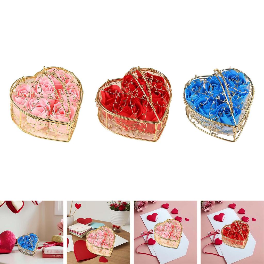 Artificial Rose Soap Decoration Scented Bath Gift for Her Girlfriend Women Girls