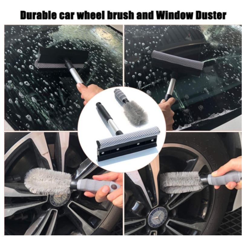 Car Wash Tool Brush 11-piece Car Glass Brush Double Wheel Hub Brush Encrypted Large Car Wash Gloves
