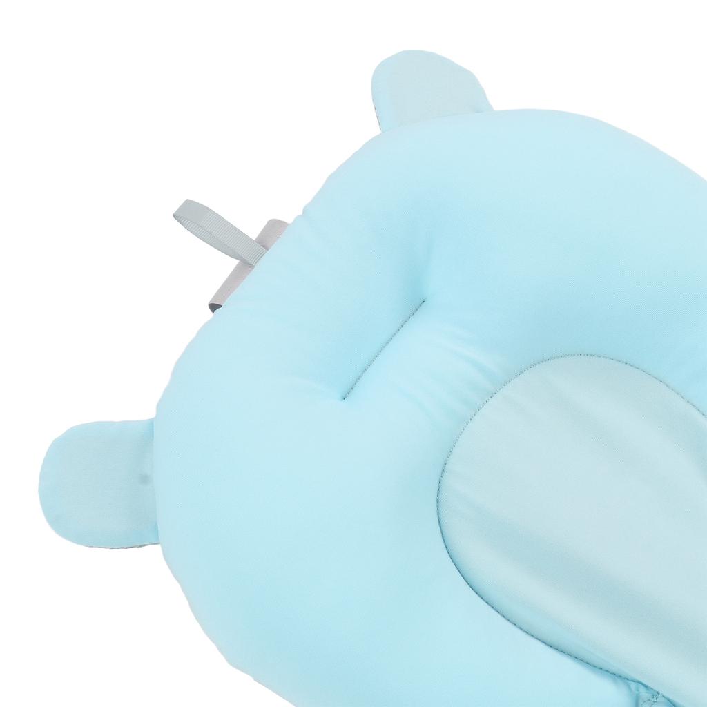 Baby-Bade-Sitzkissen Schwimmend Sicher Faltbar Verstellbar Kleinkind-Bade-Stütze für Neugeborene Blauer Bär