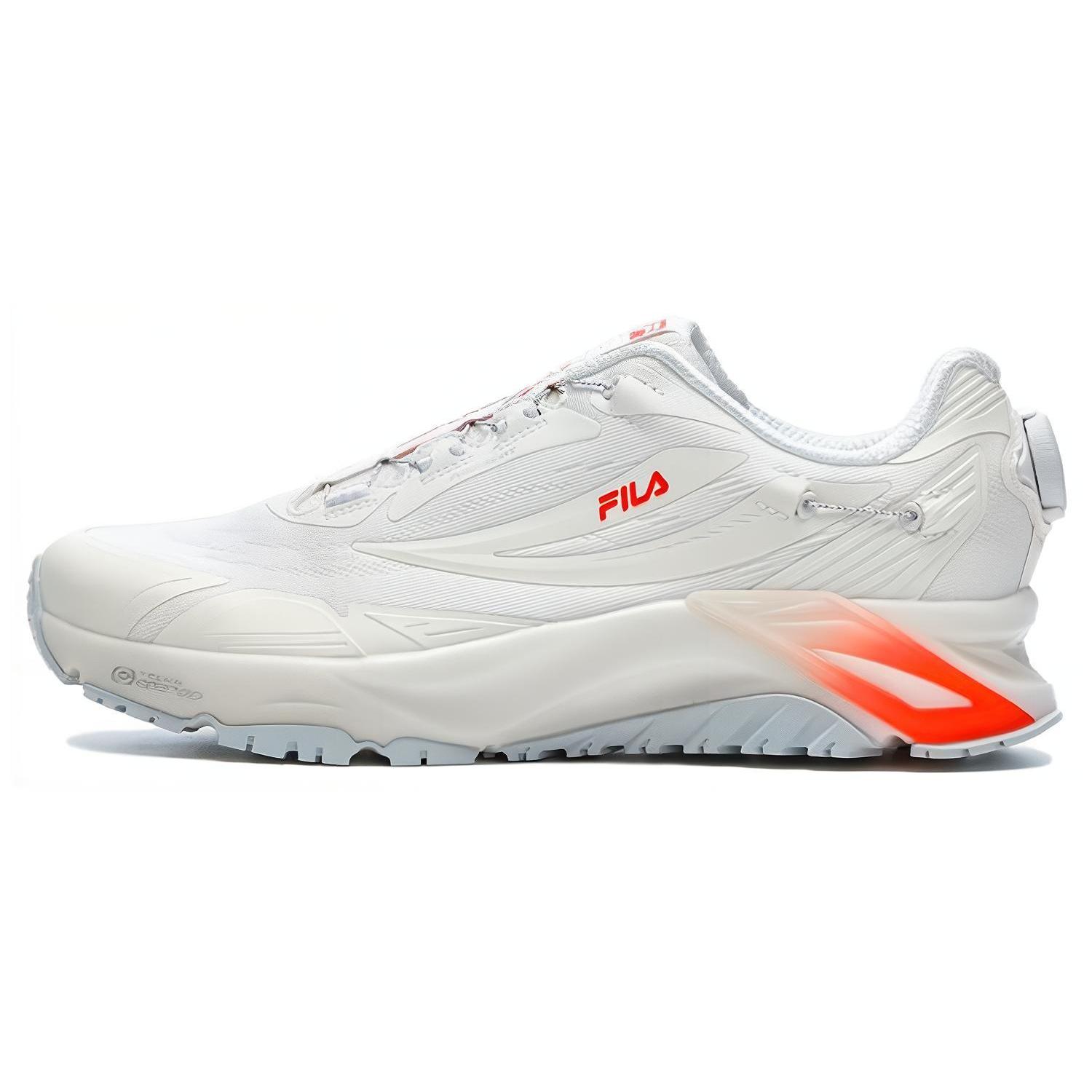 FILA BOA LYNX 1+ Textile, TPU Low top Running Shoes Men s White Orange A12M321206FWA 40
