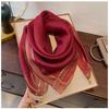 90*90cm Women's Scarf Magnetic Clasps Spring Stylish and Versatile Neck Scarf Warm and Cozy