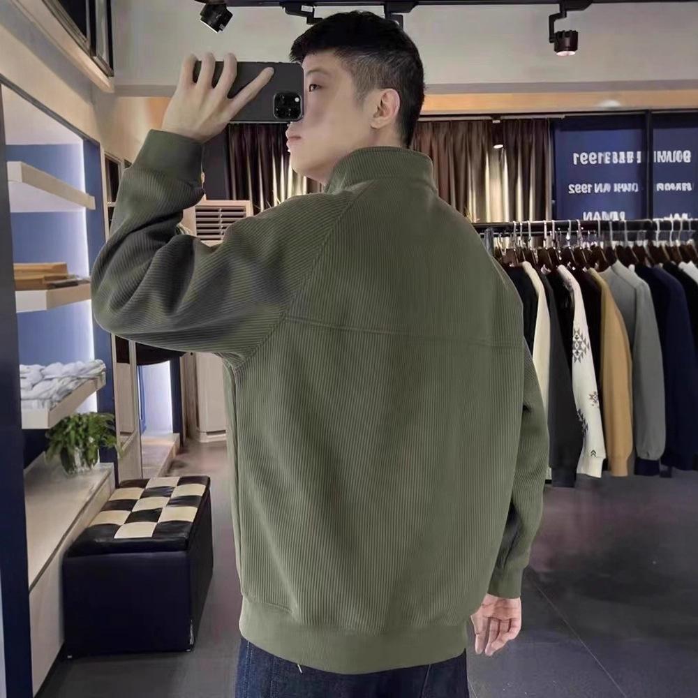 2025 Baseball Jersey Popular Fashion Men's Korean Version Slim Short Pilot New Men's Sweater