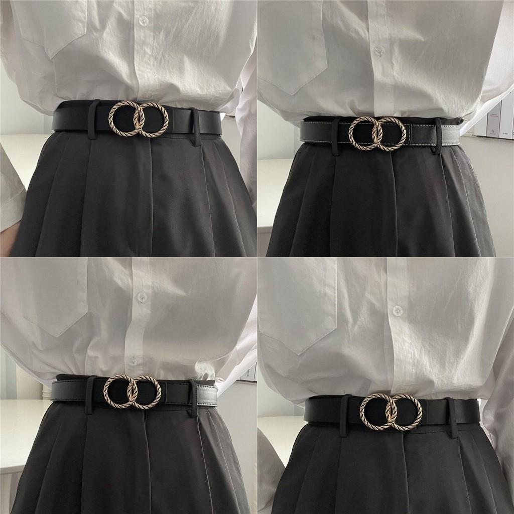 Elegant Pu Material Womens Belt With Smooth Buckle Perfect For Jeans And Casual Wear