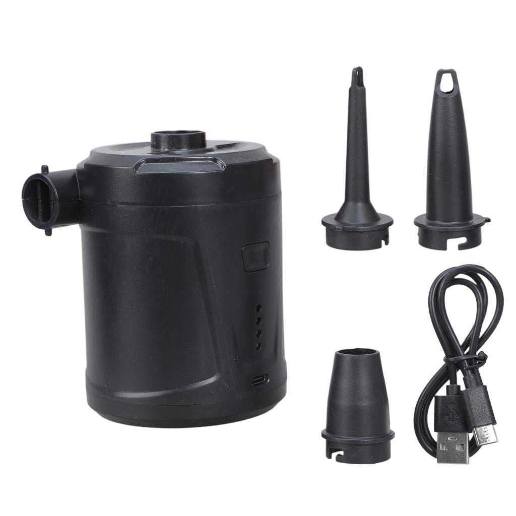 Quick Electric Air Mattress Pump Portable Quick Fill Inflator Deflator Air Pump with 3 Nozzles Fast Inflation Pump