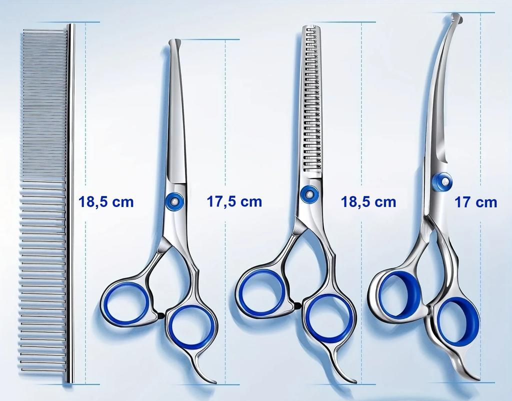 Grommy Pet Scissors Set For Dogs And Cats