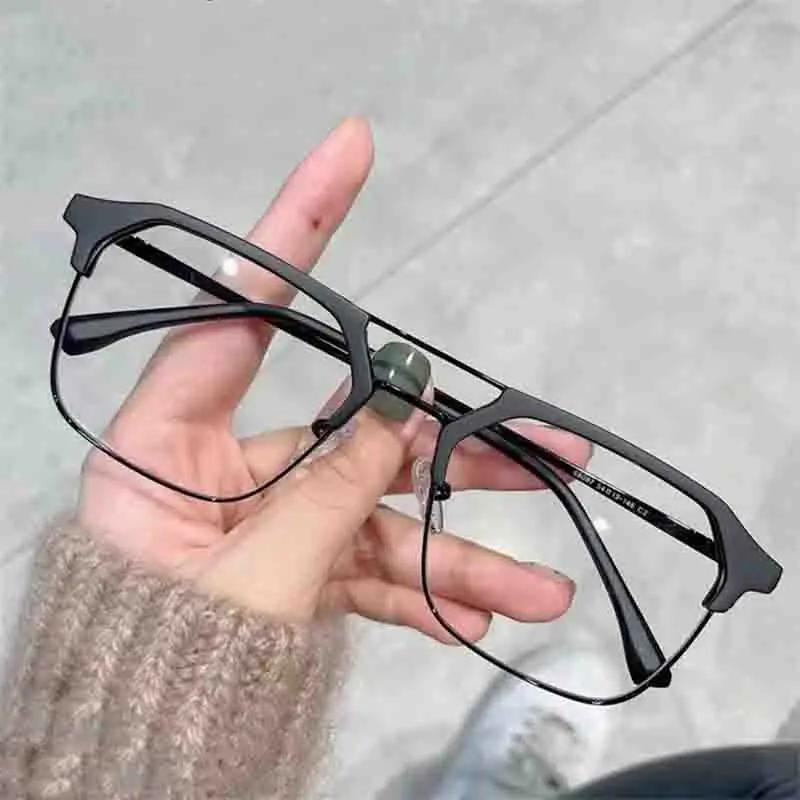 High Quality Fashion Square Black Frame Myopia Glasses Anti-Blue Light Women Men Near Sight Eyeglasses Unisex Goggles Di0Opters