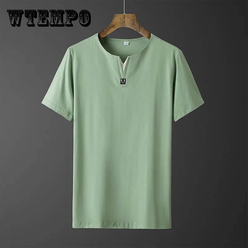 

Хлопковая футболка с короткими рукавами Мужская летняя повседневная футболка All-match футболка с половинным рукавом Нижняя рубашка Носить удобные и дышащие с короткими рукавами