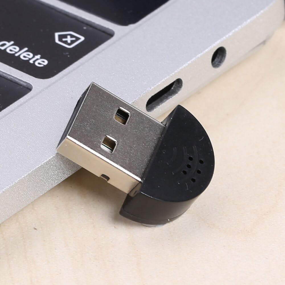 USB direct USB PC smallest USB computer easy to USB for voice recognition compatible with Windows Pi Ultra-compact microphone, plug-in microphone,