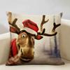 Christmas Decorative Cushion Cover Santa Claus Snowman Pillow Case 45x45cm Pillowcase Happy New Year Home Decor