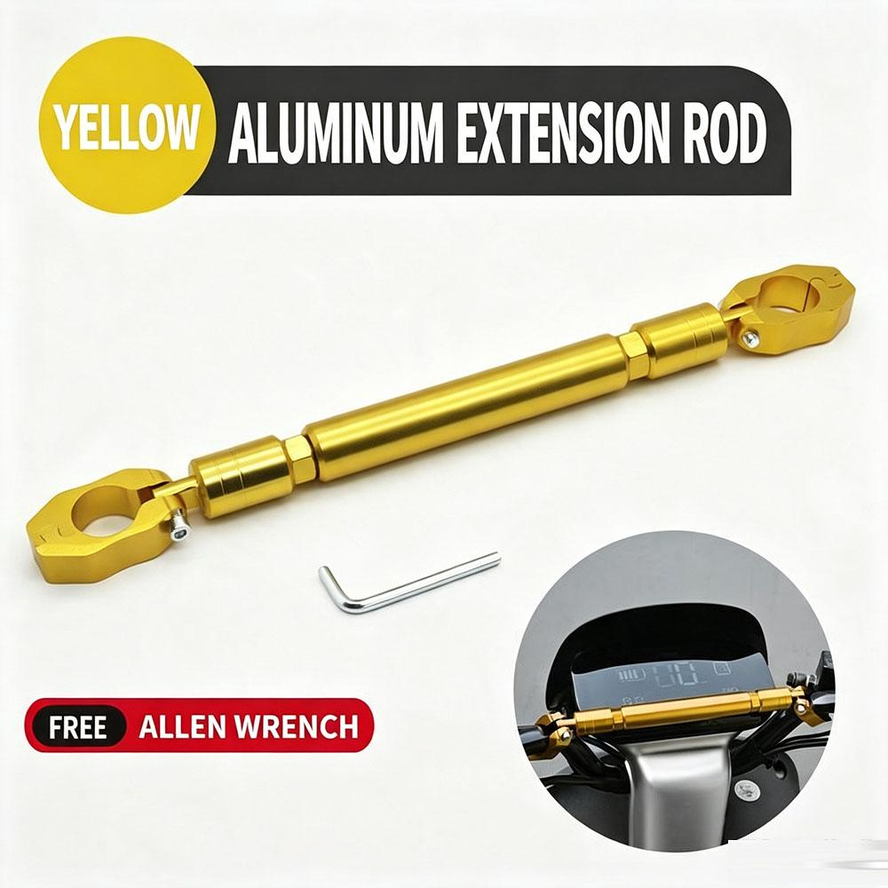CNC Adjustable Motorcycle Handlebar Balance Bar Multifunctional Reinforced Cross Bar for Scooter E‑Bike Modification Accessories