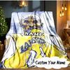 Custom Name Kobe Bryant's Legacy Numbers Blanket Ideal Bedding Blanket Perfect for Travel, Camping, Living Rooms, Offices, Sofas, Fan Christmas Gift