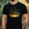 T-Shirt Herren Ameise Im Mondlicht Motiv Baumwolle Größe XS Bis 5XL