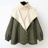 Spring and Autumn Waist Mid-length Windbreaker Korean Version of High-end Women's Casual Tooling Jacket