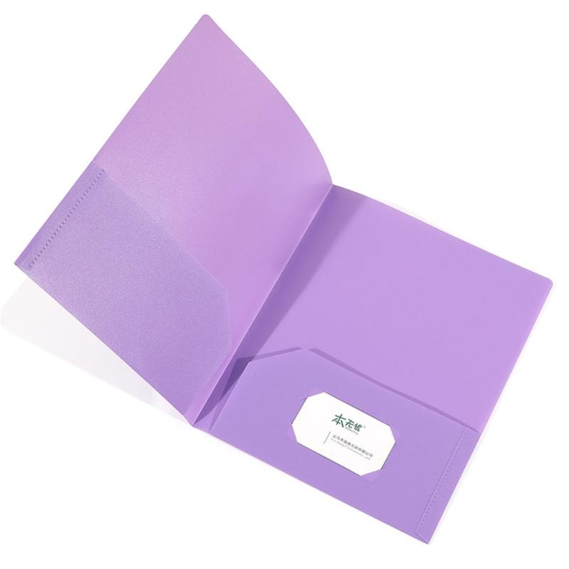 1/6Pcs Two-Pocket Folder Letter Size Folders with Pockets Holds 100 Sheets Document Organiser Presentation File Folder