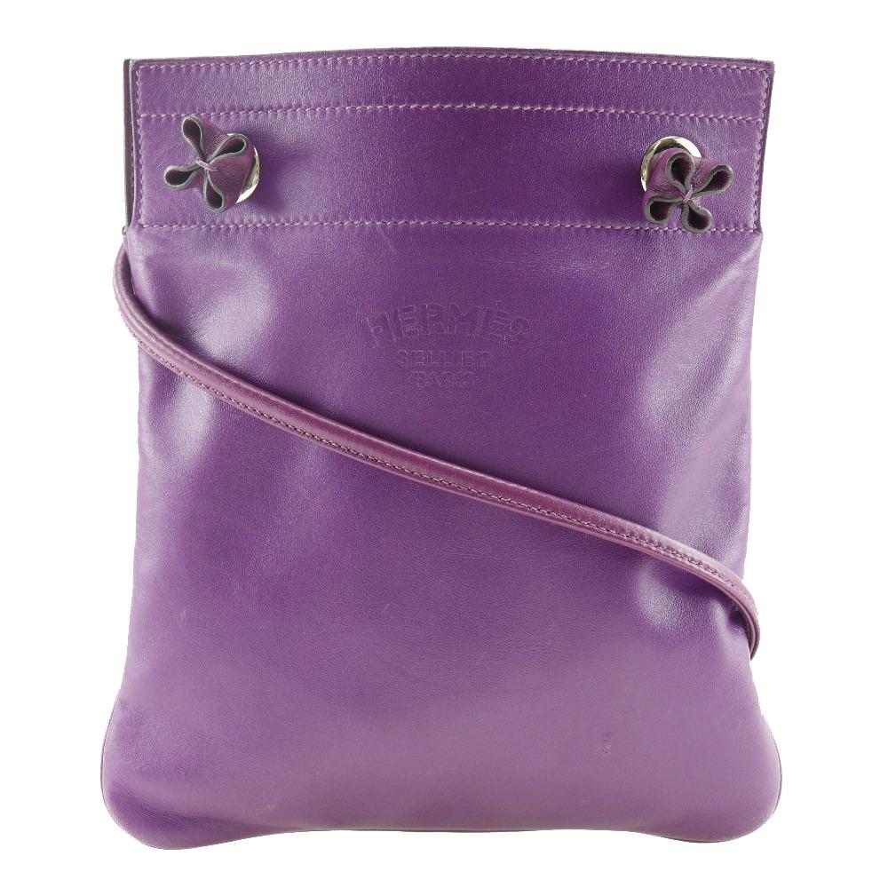 HERMES Aline Mini Shoulder Bag purple/SilverHardware Vaux Swift Women Used