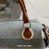 Denim Mini Boston Bag Women's Shoulder Crossbody Bag