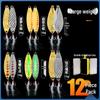 Sequin Long Cast Leech Iron Plate Vib Micro Lure for Freshwater Mandarin Fish & Aspius