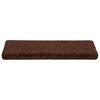 Step Mats 10 pcs. 65 x 21 x 4 cm Brown Rectangular Edge