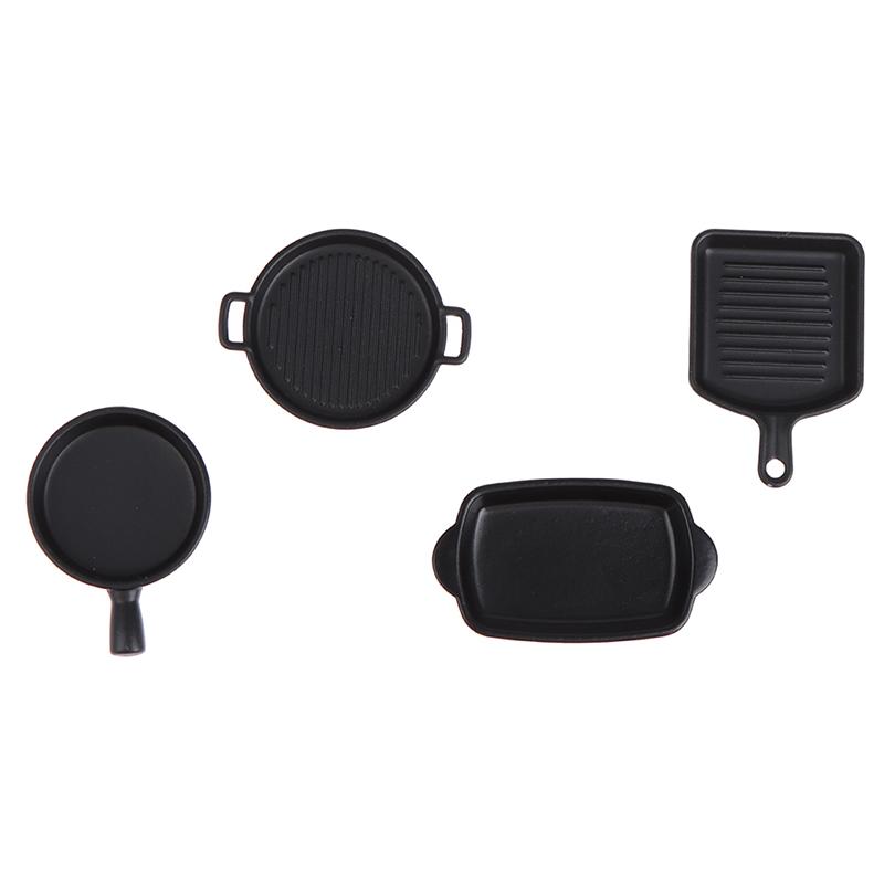 Casa Papusii Tava Neagra Tava De Coc Tava Friptura Model De Decorare De Simulare De Bucatarie In Miniatura