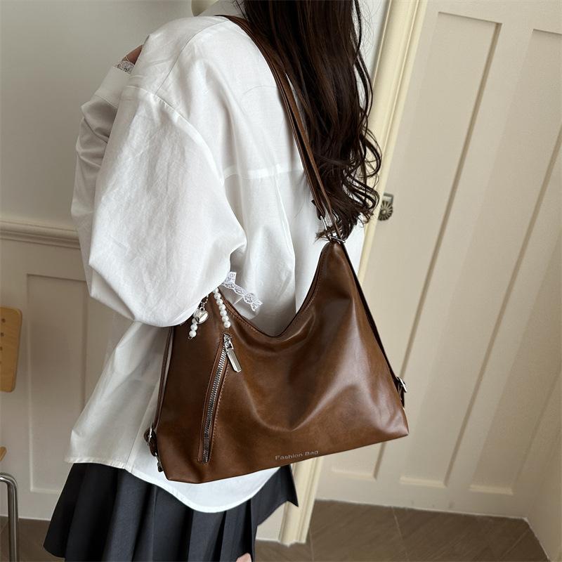 Schoolbag large capacity tote bag women's 1011 new trend simple Korean version fashion double shoulder back women's bag
