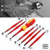 Interchangeable Insulated Screwdriver Set, Magnetic Slot End, Maintenance Tool, Electrician Tool, 380V