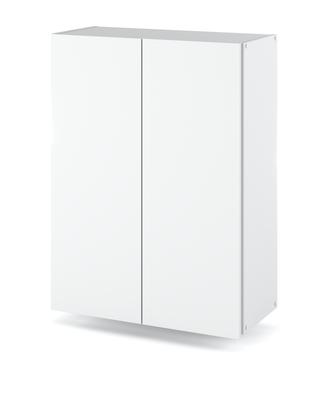 Wandhängender Badezimmerschrank weiß 60 cm Badezimmer-Schrankturm Badezimmermöbel