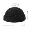 Solid Color Color Skull Beanie Cap Hip Hop Thick Heat Retaining Docker Sailor Bike Brimless Hats For Women Men Pumpkin Hat Latest Autumn Winte