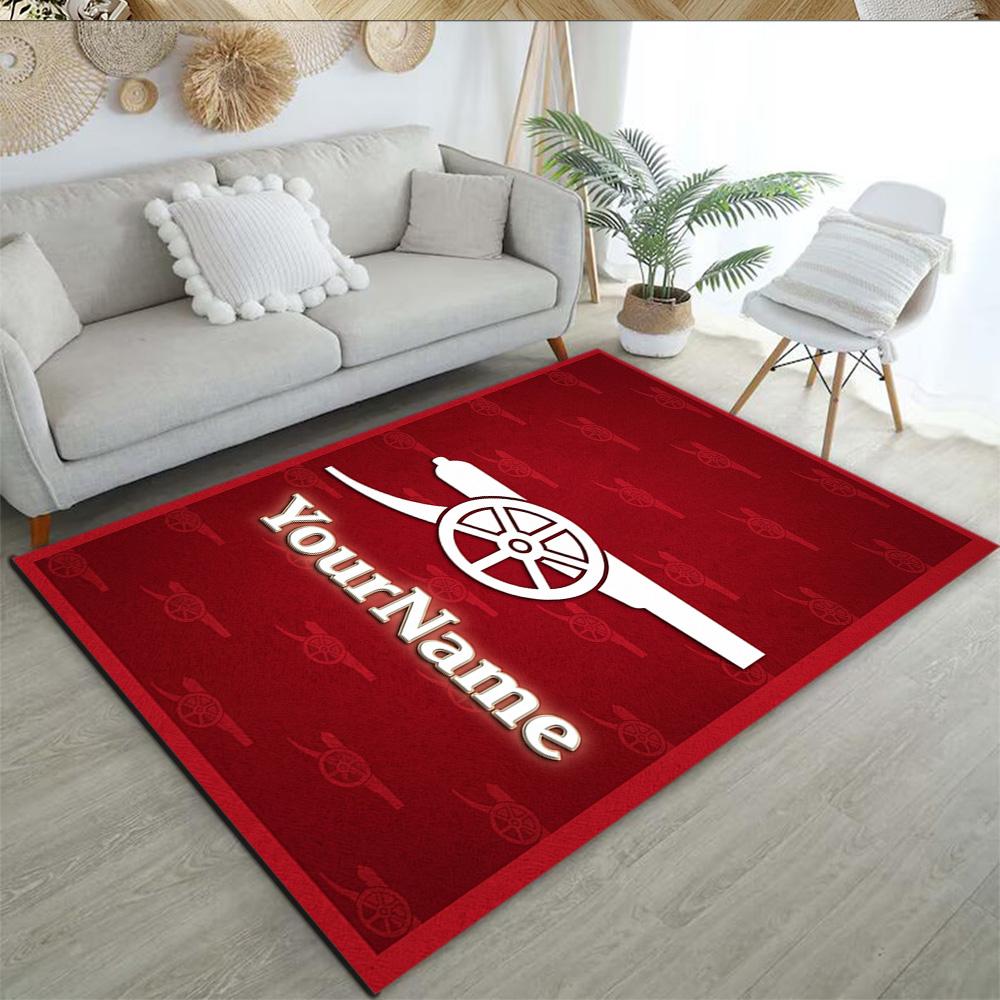 Arsenal Personalized Name Floor Mat Perfect for Hallway Kitchen Outdoor Foyer Antislip Carpet Decorate Offices Perfect Gift for Women/Men