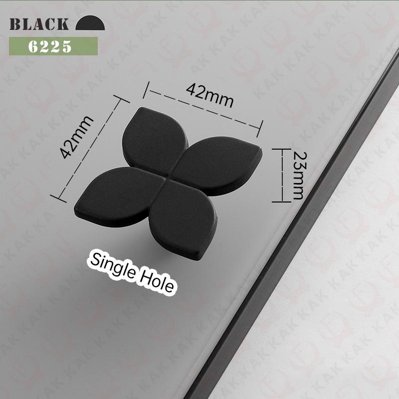 

KAK Pearl Gold Cabinet Handles Black Drawer Pulls Decorative Furniture Hardware Black Kitchen Handles Zinc Alloy Dresser Knobs
