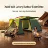 3-4 Person Double Layer Outdoor Tent: Large, Rainproof, Sun-Protected, Thickened for Camping & Home Use