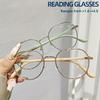 1/2 Stück Set Retro Runde Fassung Lesebrille Vollrand Anti Blaulicht Alterssichtigkeit Ultraleicht HD Anti-Müdigkeit