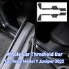 8PCS Whole Car Threshold Bar for Tesla Model Y Juniper 2025 Front Rear Door Sill Threshold Strip Guards Protector Accessories