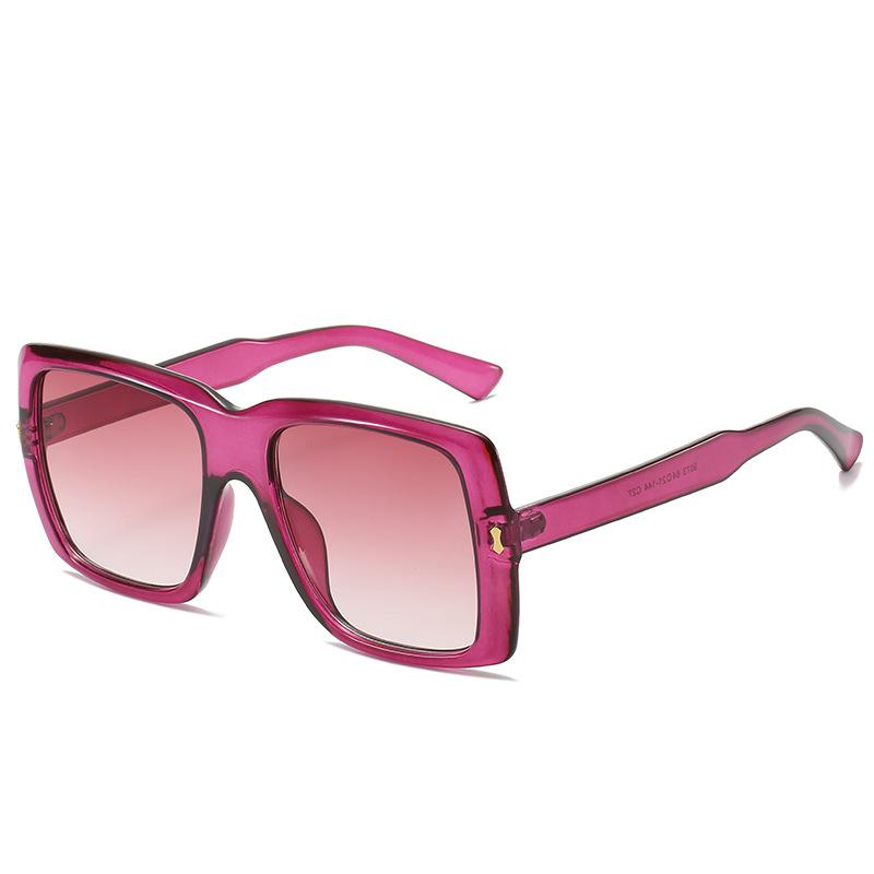 New large square sunglasses, European and American trend rice glasses, personalized versatile sunglasses for women