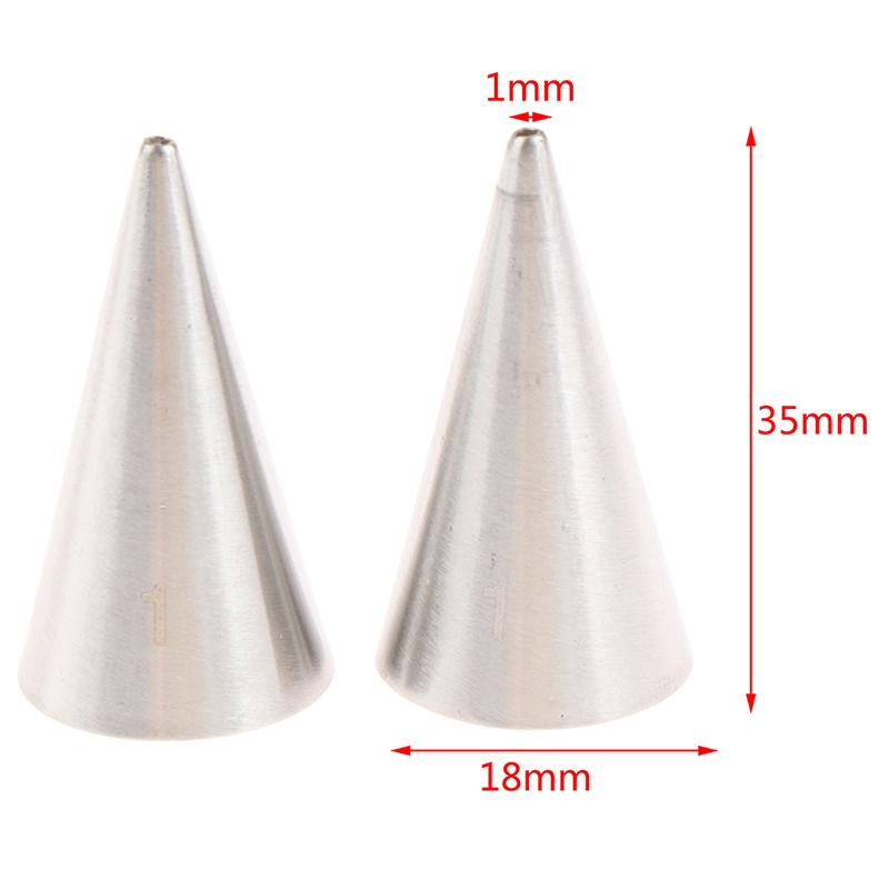 Round Decorating Cake Piping Tips Icing Tubes Pastry Nozzles Cupcake Tools 1#