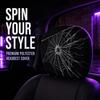 2PCS Cool Decorations Car Pillowcase Spider Web Car Seat Headcover  Gift for Car Lover