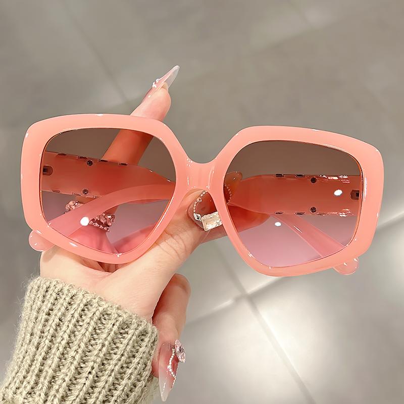 

Новые модные солнцезащитные очки с большой оправой, европейские и американские простые многоугольные персонализированные солнцезащитные очки