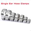5pc-20pcs Hose Clamps Single Ear Stepless 5.3-60mm 304 Stainless Steel Hose Clamps Cinch Clamp Rings for Sealing Kinds of Hose