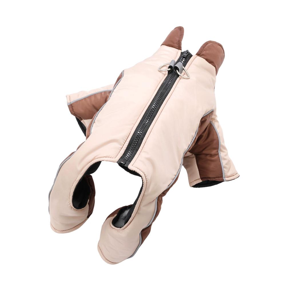 Waterproof Dog Jumpsuit Winter Warm Puppy Overalls Jacket Reflective Pet Dogs Clothes For Boys Girls Yorike Pug Onesie Outfits