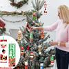 11 шт. Рождественские закладки для раскрашивания с цветной ленточкой, DIY закладки для раскрашивания, Подвесные украшения на Рождественскую елку