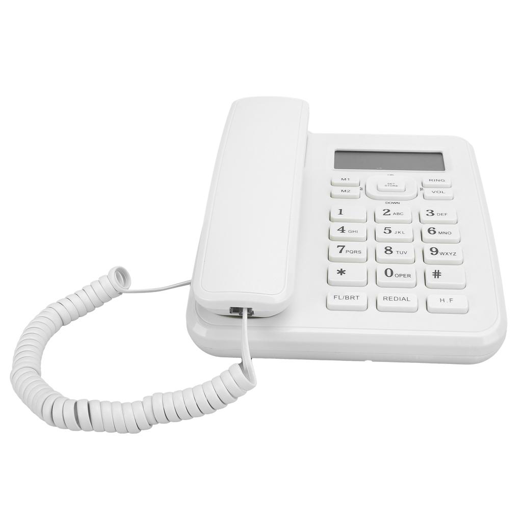 KXT6001CID Household Hotel Office Home Business Telephone Landline Phone Equipment White