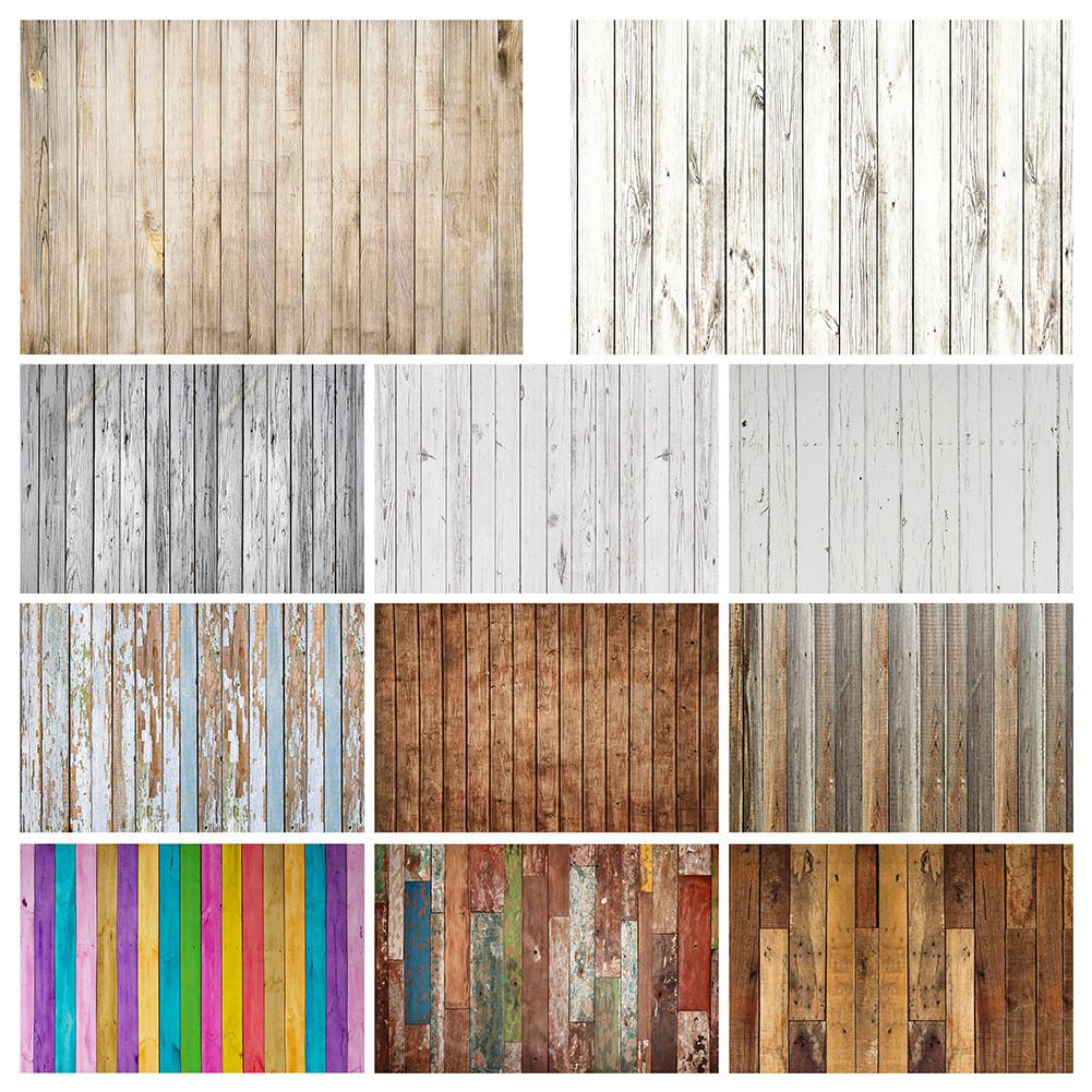 120*80cm/100*70cm Wooden Board Floor Wallpaper Photography Backdrop Kid/Baby Photobooth Prop Studio Background