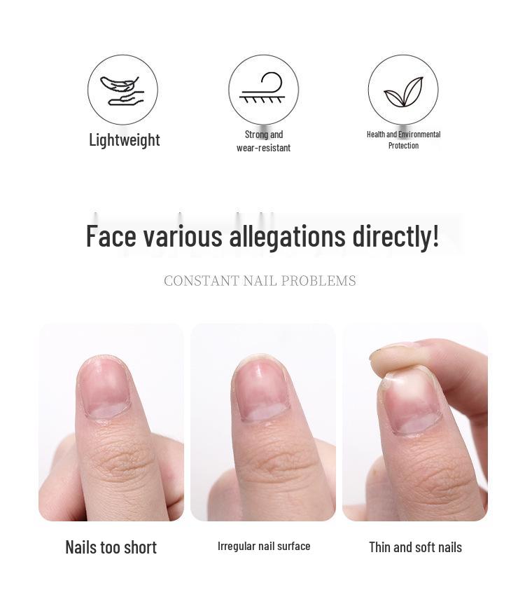 Ultra-Thin Seamless False Nails: Full & Half Cover No-Buff Nail Art Patches for Salons