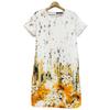 ZANZEA Women Casual Round Neck Short Sleeve Summer Floral Dress