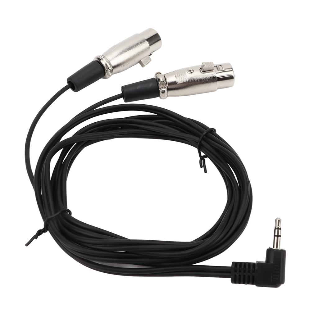 Dual Female XLR auf rechtwinkliges 3,5mm Y-Splitter-Kabel Hohe Übertragungsrate Tragbares o-Kabel