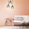 Tm-Ecommerce Vintage Hanging Lamp 3 Light Points E27