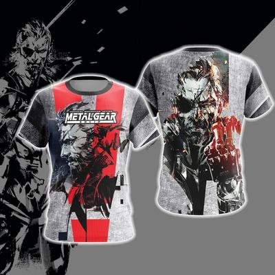 Metal Gear Solid New Style Summer Round Neck Short Sleeves 3D T-shirt