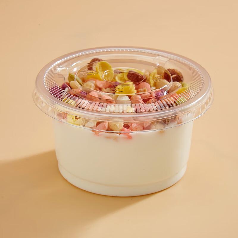 

Одноразовые пластиковые стаканчики для пудинга Changbaosen с крышками 250ml (100 sets)